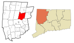 Litchfield County Connecticut Incorporated and Unincorporated areas Torrington Highlighted 2010